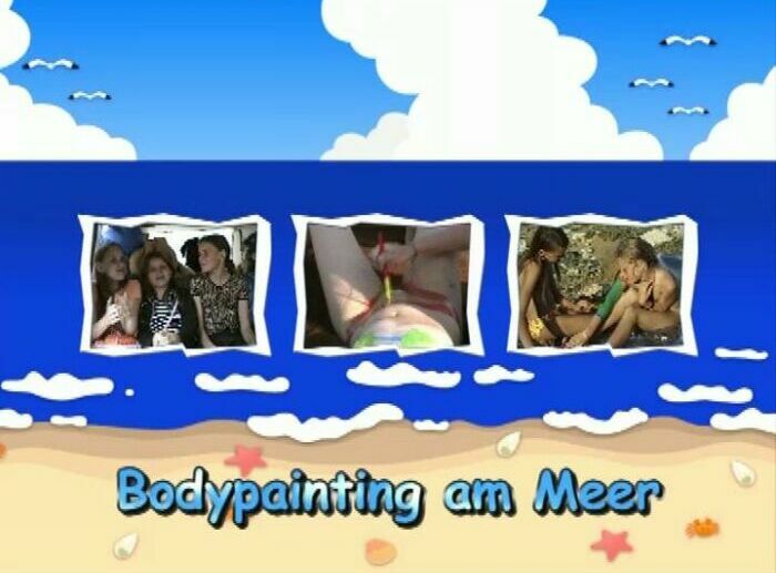 Bodypainting am Meer