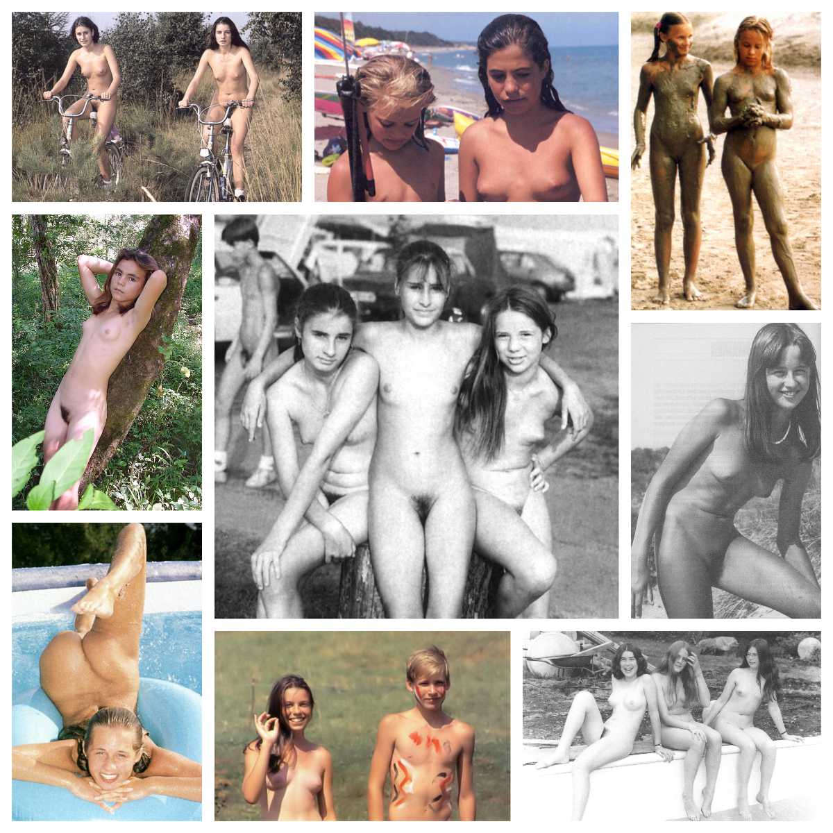 Naturist gallery of retro pictures of family nudism