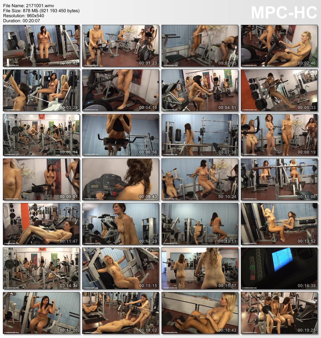 girls naturists in the gym – pure nudism