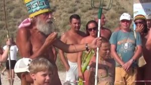 Crimea. Koktebel. Nudist camp. Neptune Day 2016